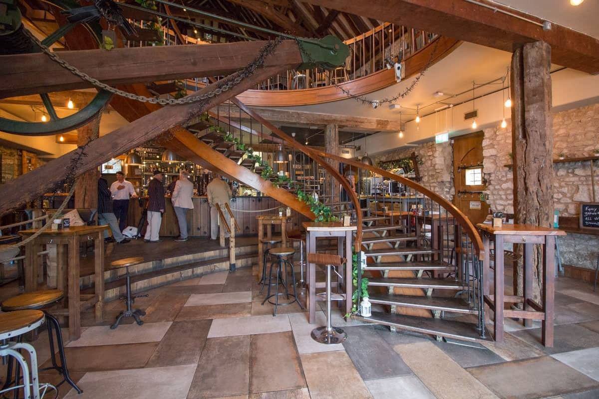 Staircase at Dancing Man Brewery