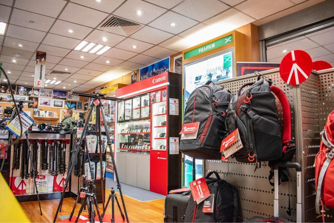 Camera bags and tripods in London Camera Exchange
