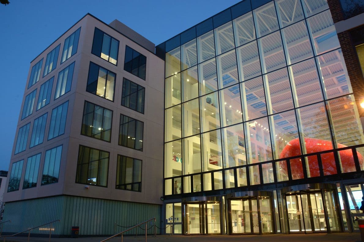 exterior of Southampton Solent University Spark Building