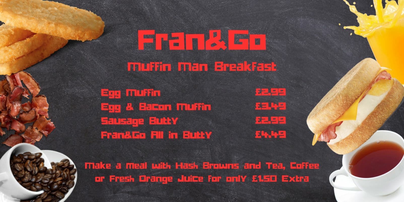 15% off food at Fran & Go (cruise crew exclusive)