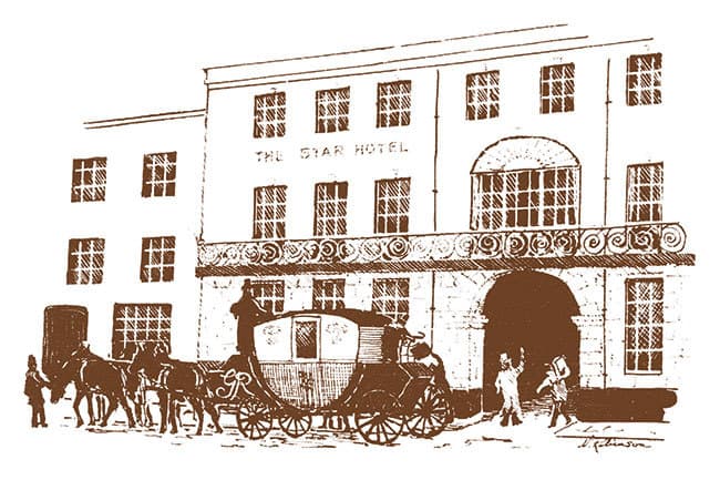 sketch of The Star Hotel in Southampton