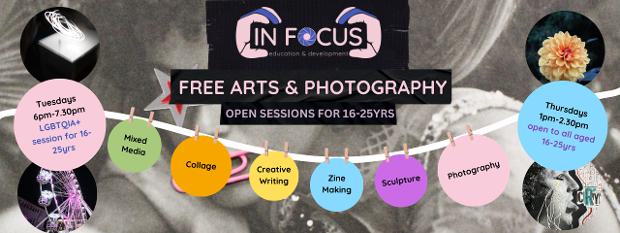 Free Arts  Photography Workshop With In Focus for 16-25yrs