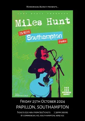 Miles Hunt at Papillon Southampton