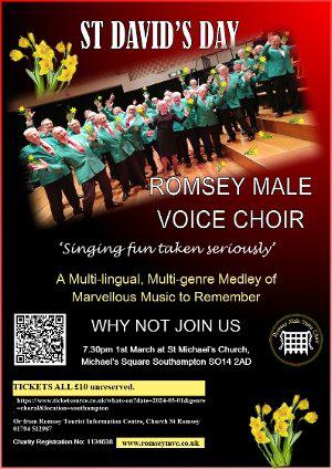 St Davids Day Concert by Romsey Male Voice Choir