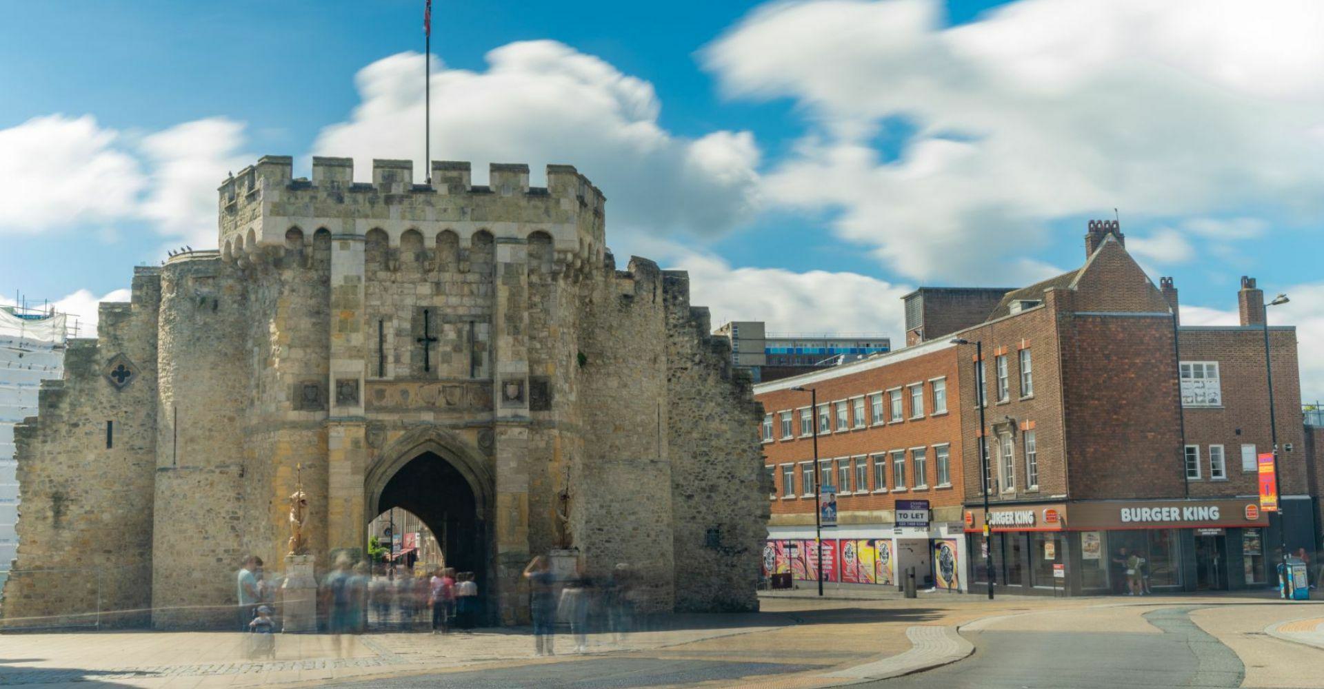 Southampton Bargate on a summer's day