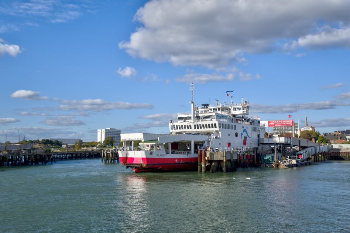 Red Funnel ferry at Southampton